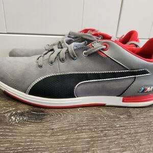 Puma Men's Sneakers in Gray and Red